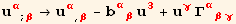 u_α^α_ (; β) →u_α^α_ (, β) - b_ (αβ)^(αβ) u_3^3 + u_γ^γ Γ_ (αβγ)^(αβγ)