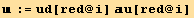  := ud[red @ i] u[red @ i]