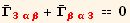 Overscript[Γ, _] _ (3αβ)^(3αβ) + Overscript[Γ, _] _ (βα3)^(βα3) == 0