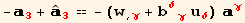 -_3^3 + Overscript[,^] _3^3 == -(w_ (, γ) + b_ (δγ)^(δγ) u_δ^δ) _γ^γ