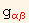 g_ (α  β)^(α  β)