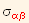 σ_ (α  β)^(α  β)