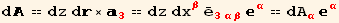 d == dz d×_3^3 == dz dx_β^β Overscript[e, _] _ (3αβ)^(3αβ) _α^α == dA_α^α _α^α