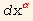 ((dx) _ α)^α