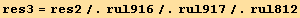 res3 = res2/.rul916/.rul917/.rul812