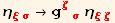 η_ (ξσ)^(ξσ) →g_ (ζσ)^(ζσ) η_ (ξζ)^(ξζ)