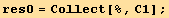 res0 = Collect[%, C1] ;