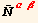 Overscript[N, _] _ (αβ)^(αβ)