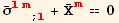 Overscript[σ, _] _ (lm)^(lm) _ (; l) + Overscript[X, _] _m^m == 0