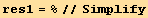 res1 = %//Simplify
