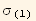 σ_ (1)