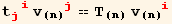 t_ (ji)^(ji) v_(n)_j^j == T_(n) v_(n)_i^i