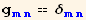 g_ (mn)^(mn) == δ_ (mn)^(mn)