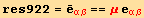 res922 = Overscript[e, _] _ (αβ)^(αβ) == μ e_ (αβ)^(αβ)