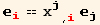 _i^i == x_j^j_ (, i) _j^j