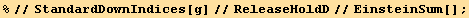 %//StandardDownIndices[g]//ReleaseHoldD//EinsteinSum[] ;