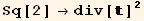                           2 Sq[2] →div[ ]