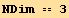 NDim == 3